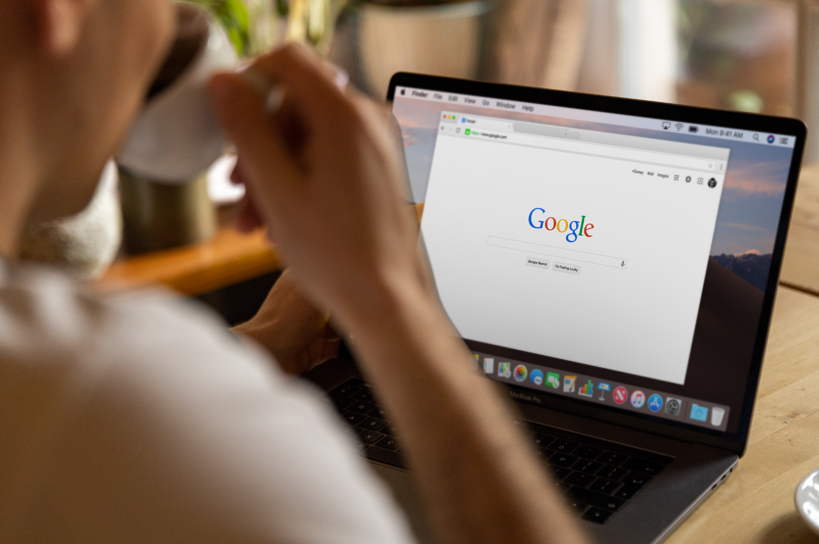recherche d'un site sur Google